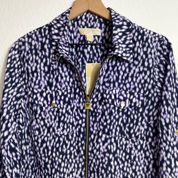 MICHAEL MICHAEL KORS WOMEN LONG SLEEVE BLOUSE SIZE LARGE BRAND NEW - Picture 6 of 7